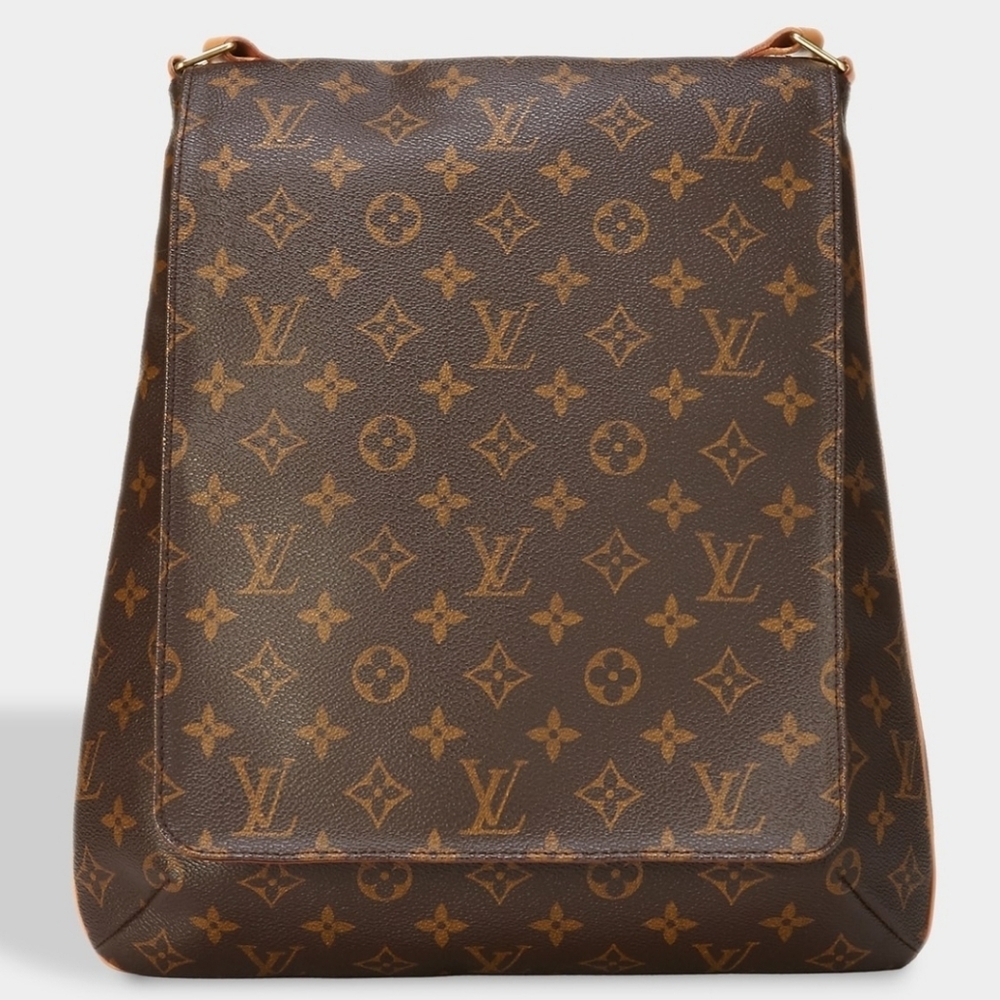 Louis Vuitton Brown and Tan Monogram Crossbody Bag